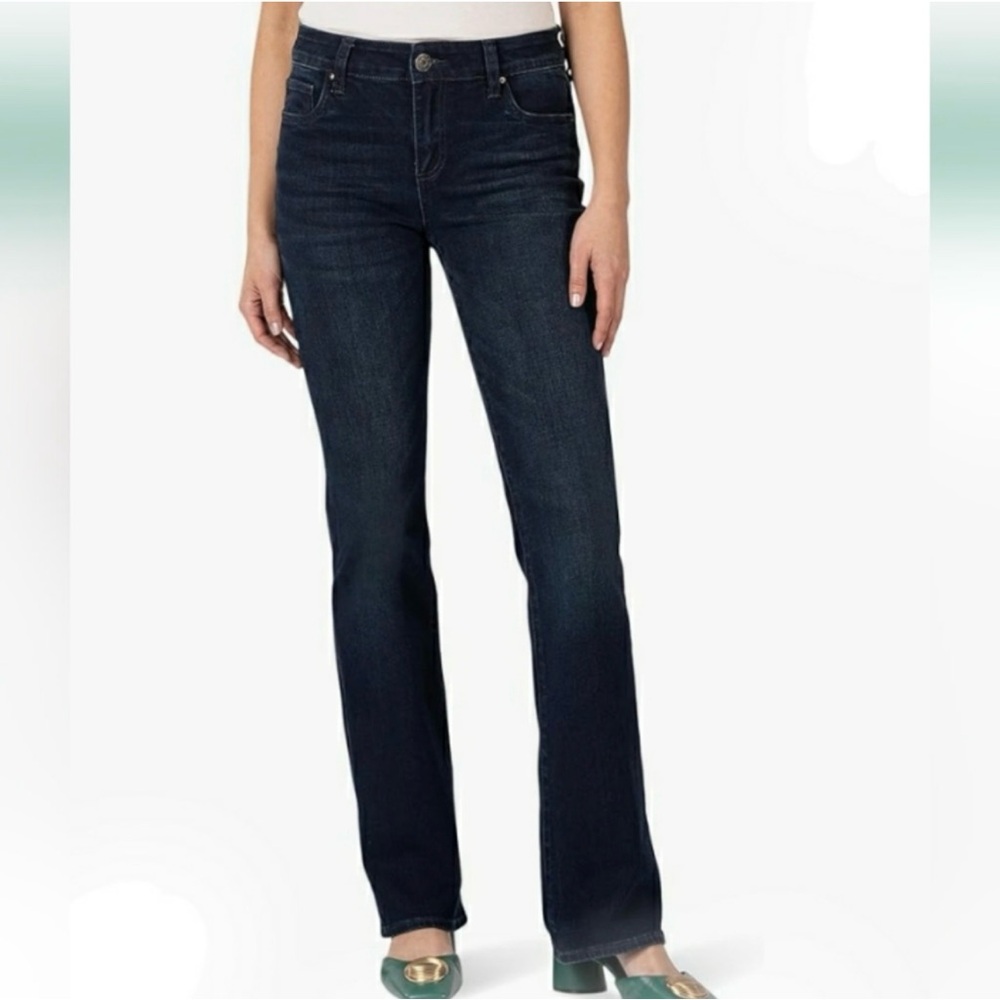 Kut from the Kloth Straight Leg Dark Wash Jeans - Size 8Long
